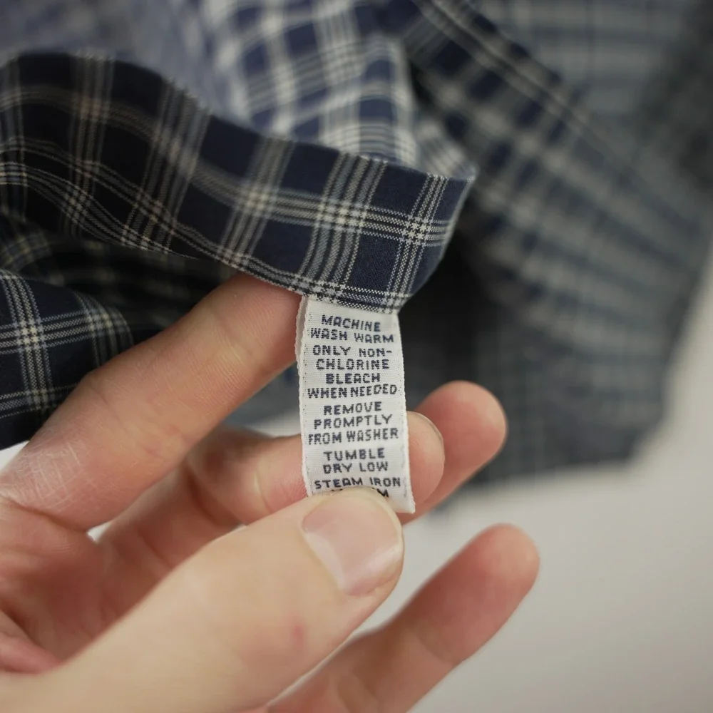 Polo Ralph‎ Lauren Lowell Sport Mens Medium Blue Plaid Cotton Button Down Shirt